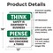 Signmission Safety Culture Sign, 12 in Width, Vinyl Decal, Rectangle, Bilingual OS-2PACK-TS-D-1218-L-11866 - alternate 3